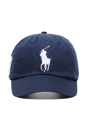 Cappello in cotone blu RALPH LAUREN | 710673584013NAVY